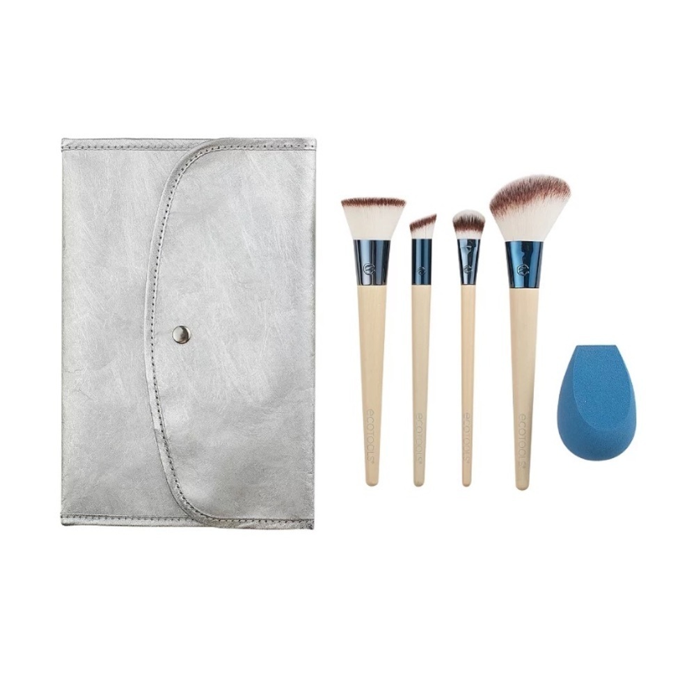 ECOTOOLS Glow On-The-Go 6-Piece Holiday Kit NWT